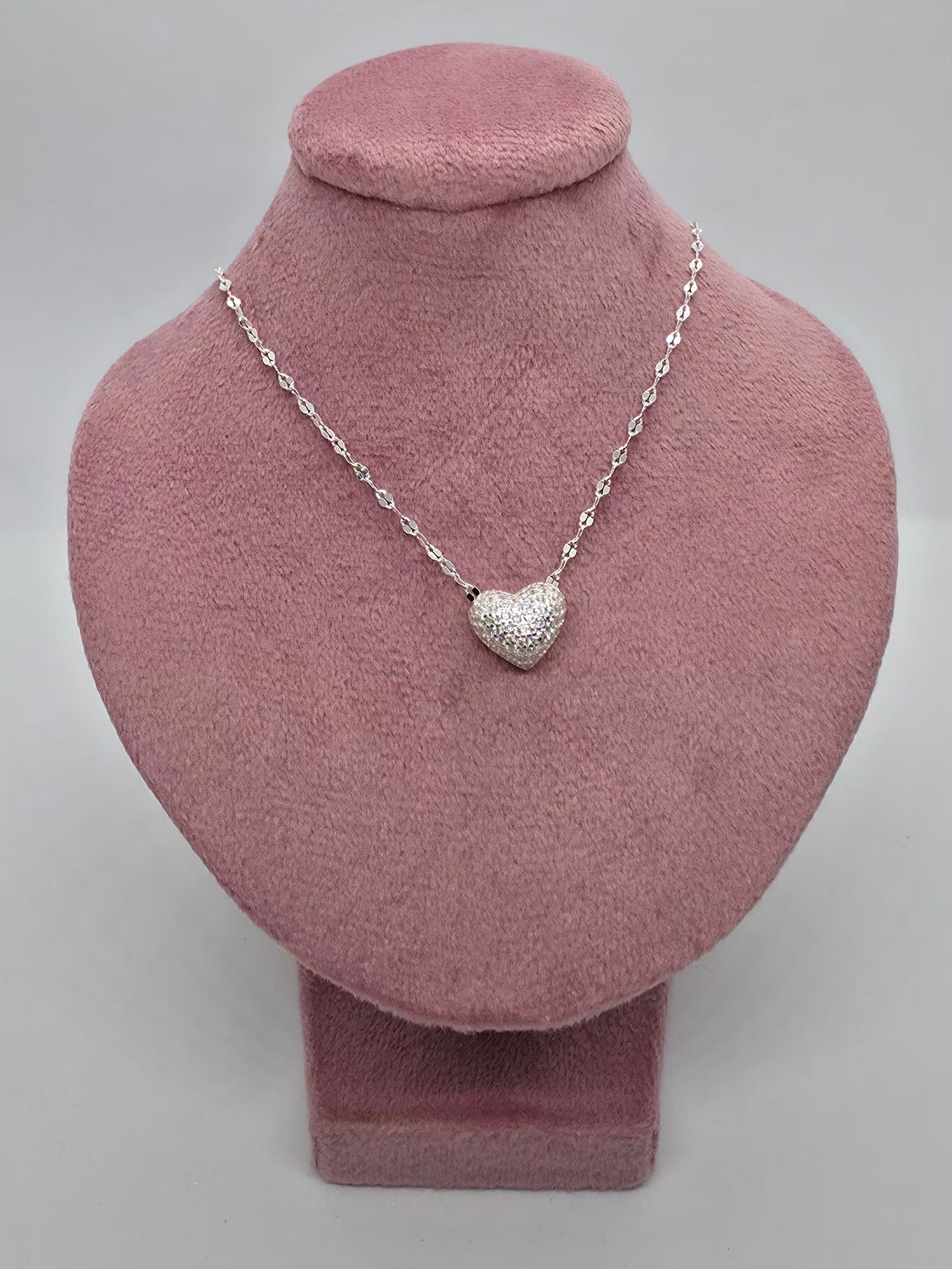 Collar Enamora - Corazón circones pavé