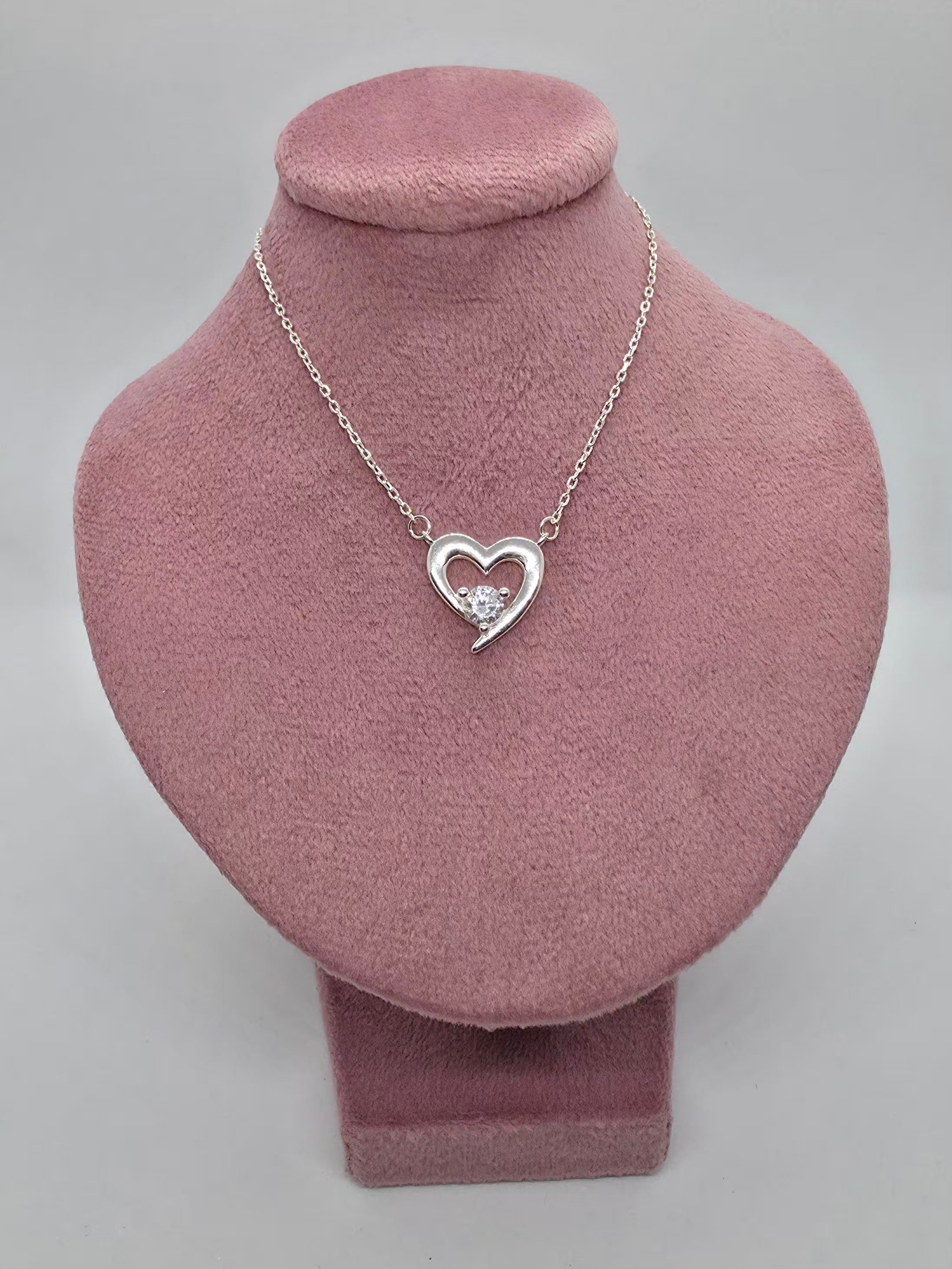 Collar Enamora - Corazón circón