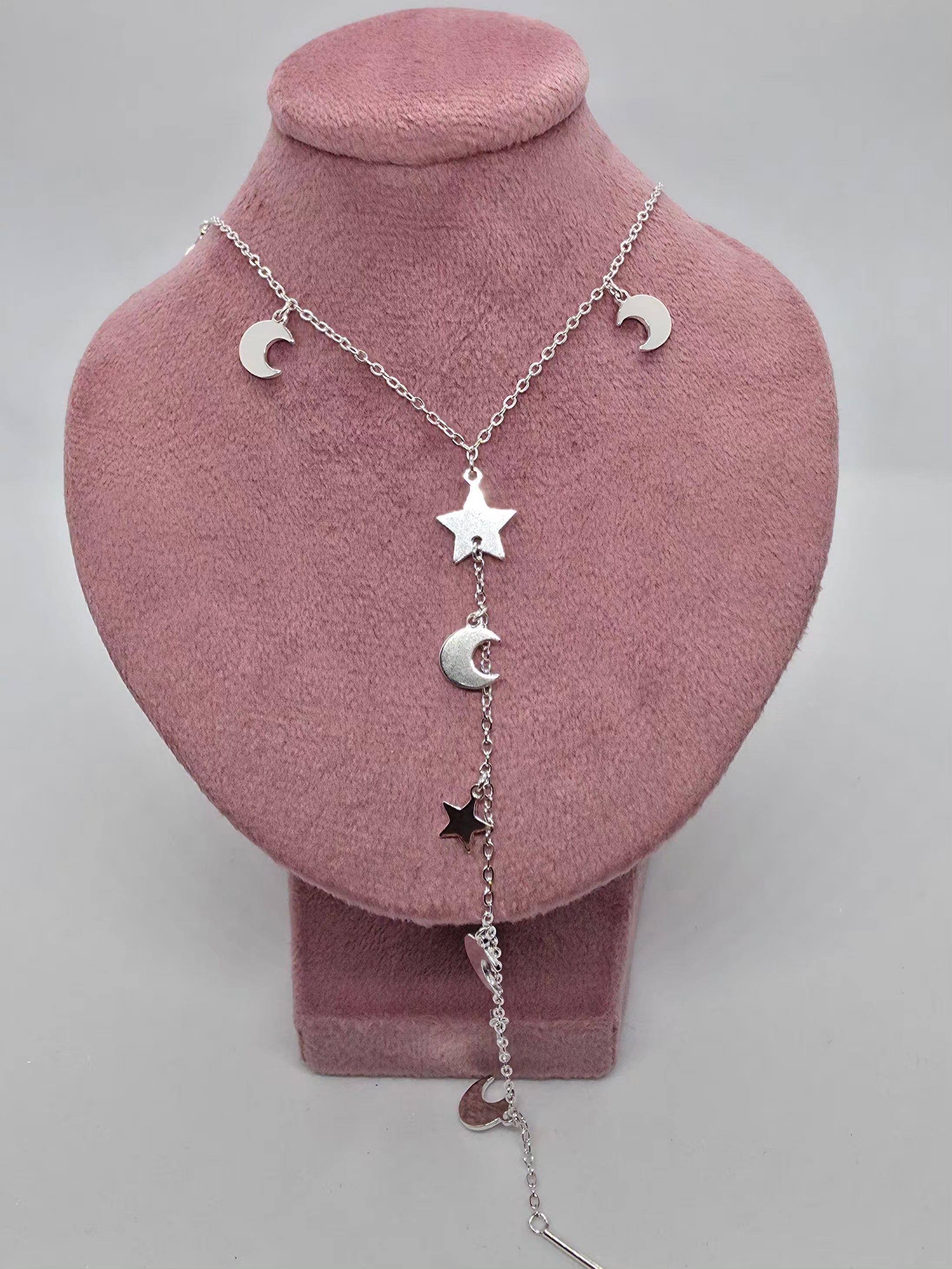 Collar Enamora - Cascada lunas y estrellas