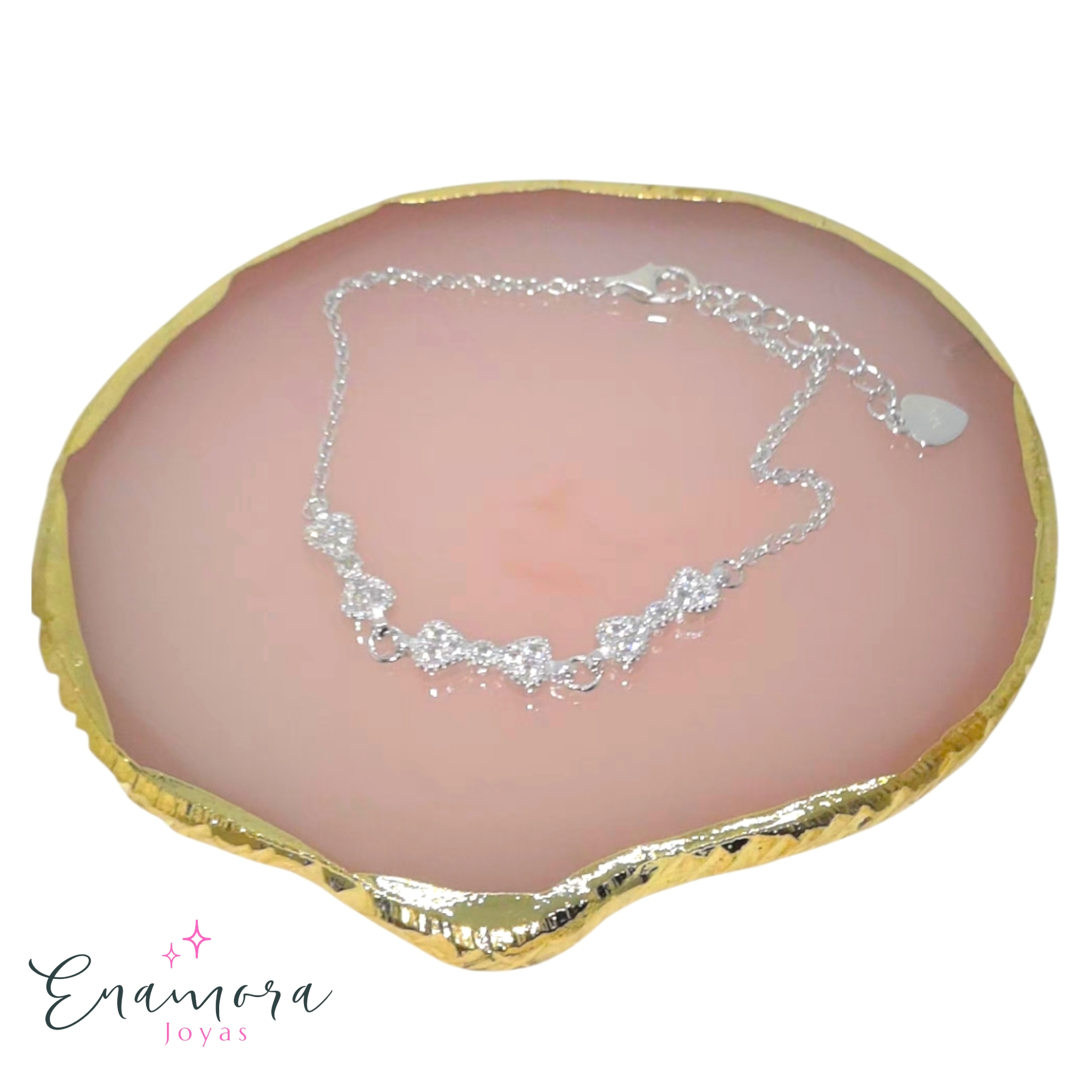 Pulsera Enamora - Lazos coquette circones