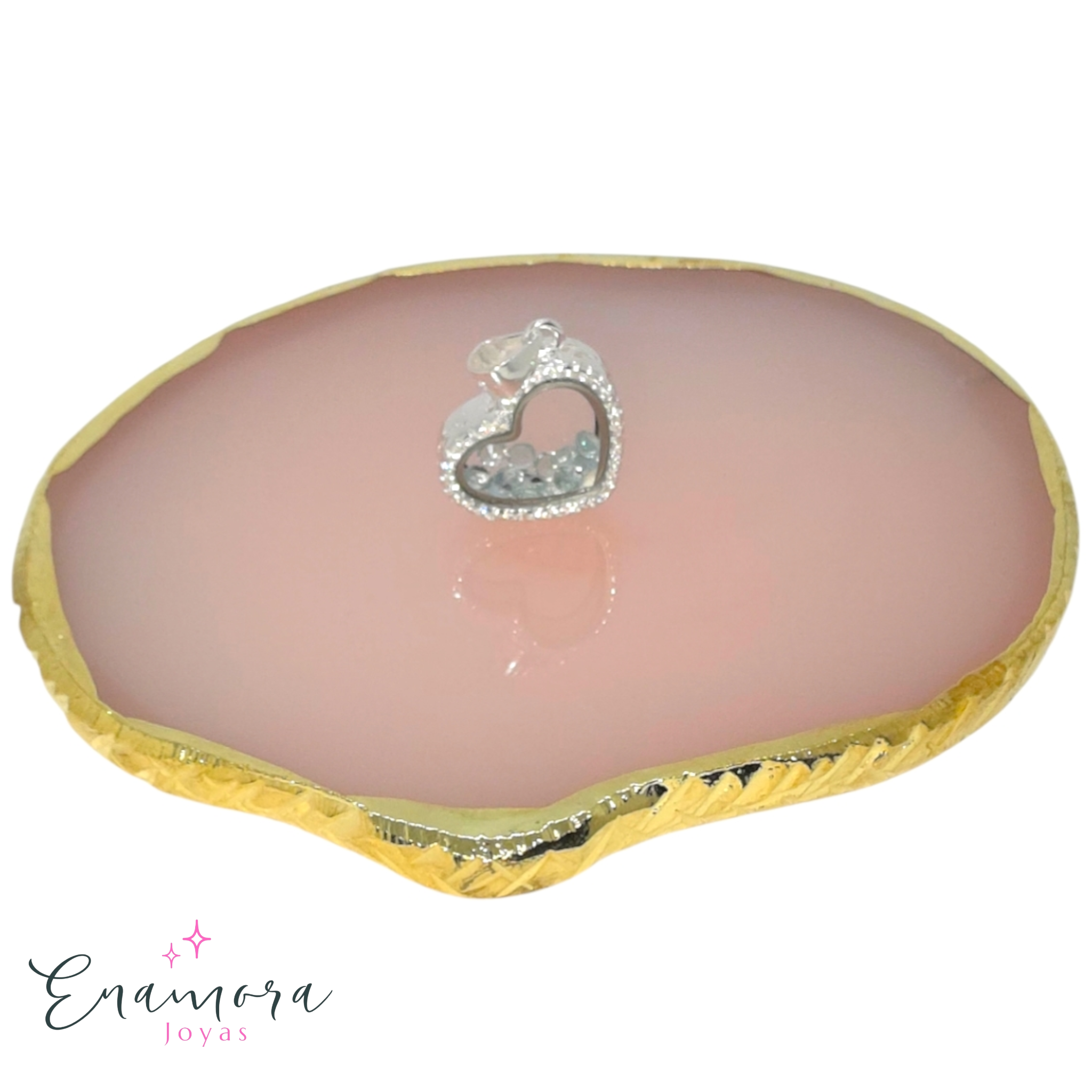 Colgante Enamora - Corazón cristales y circones